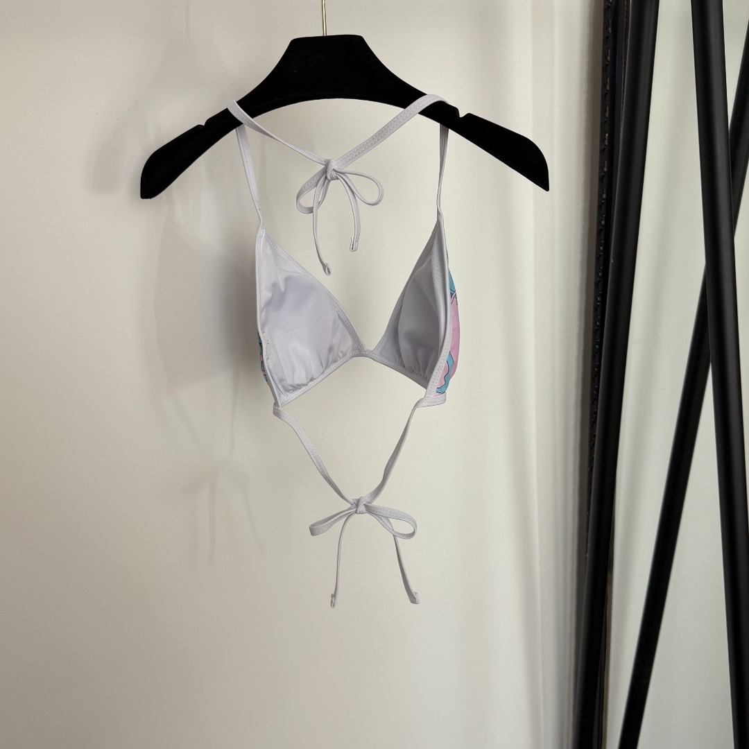 Pucci Printed triangle bikini top Emilio Pucci