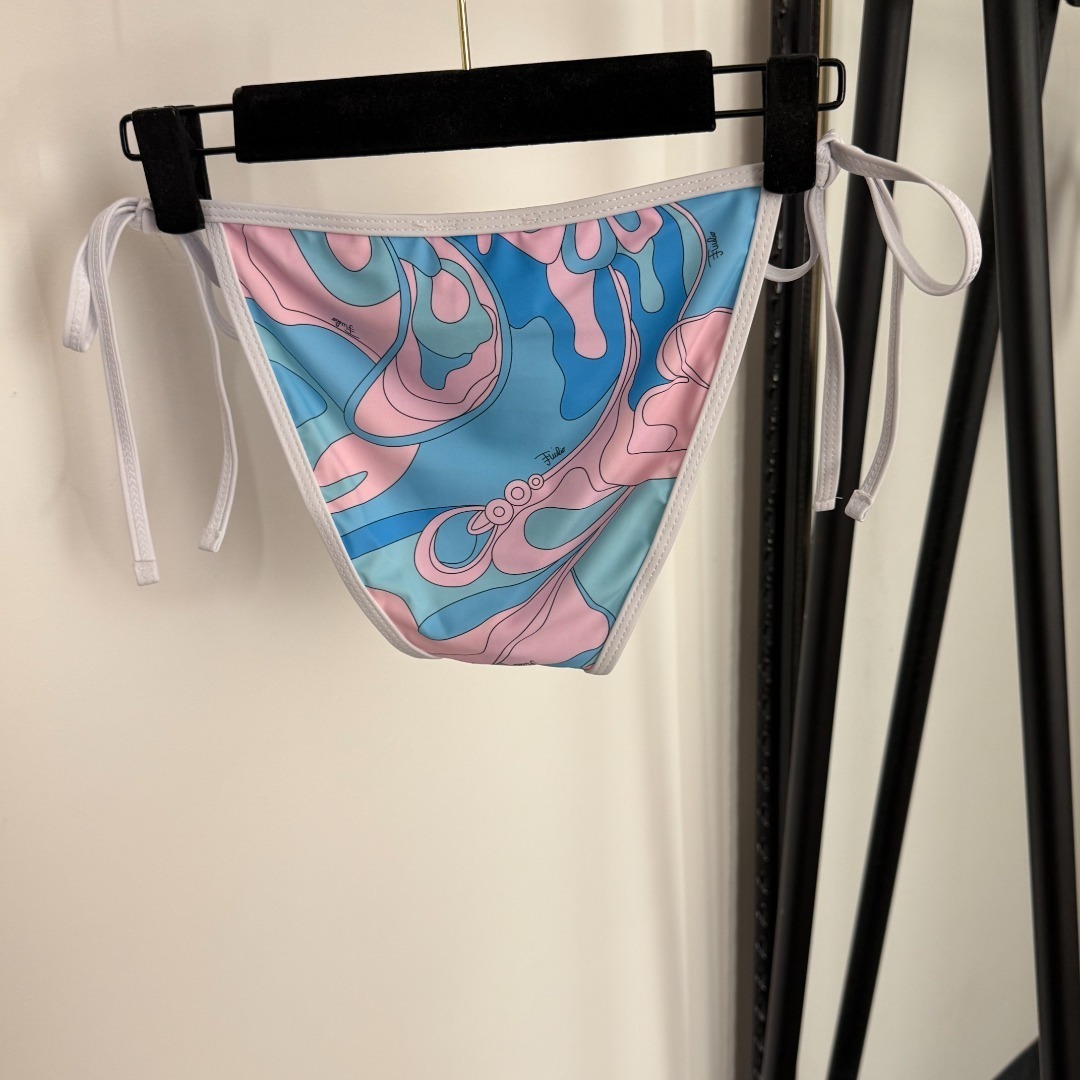 Pucci Printed triangle bikini top Emilio Pucci