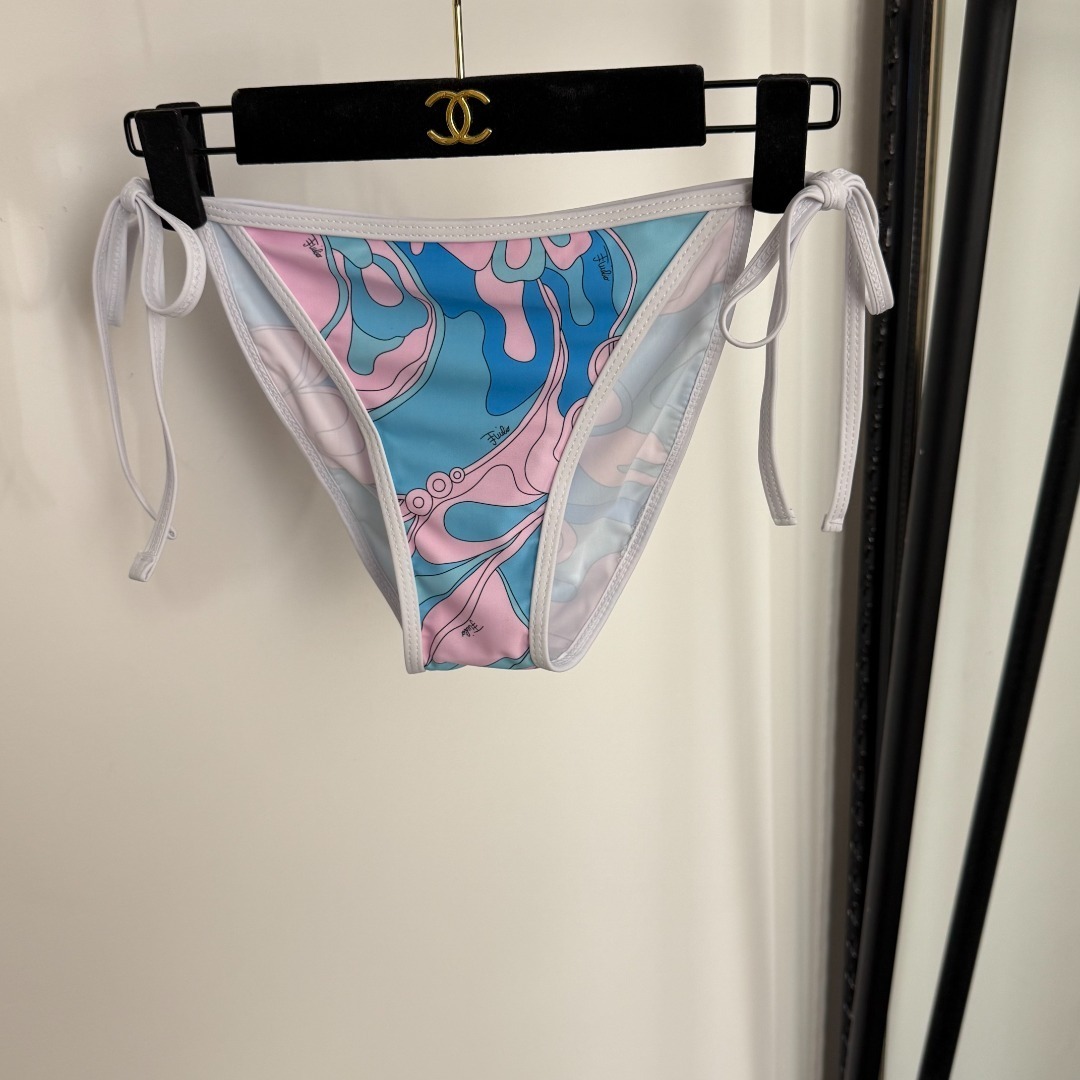 Pucci Printed triangle bikini top Emilio Pucci