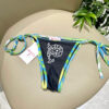 Emilio Pucci Black and Blue Bikini Set