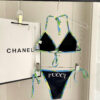 Emilio Pucci Black and Blue Bikini Set