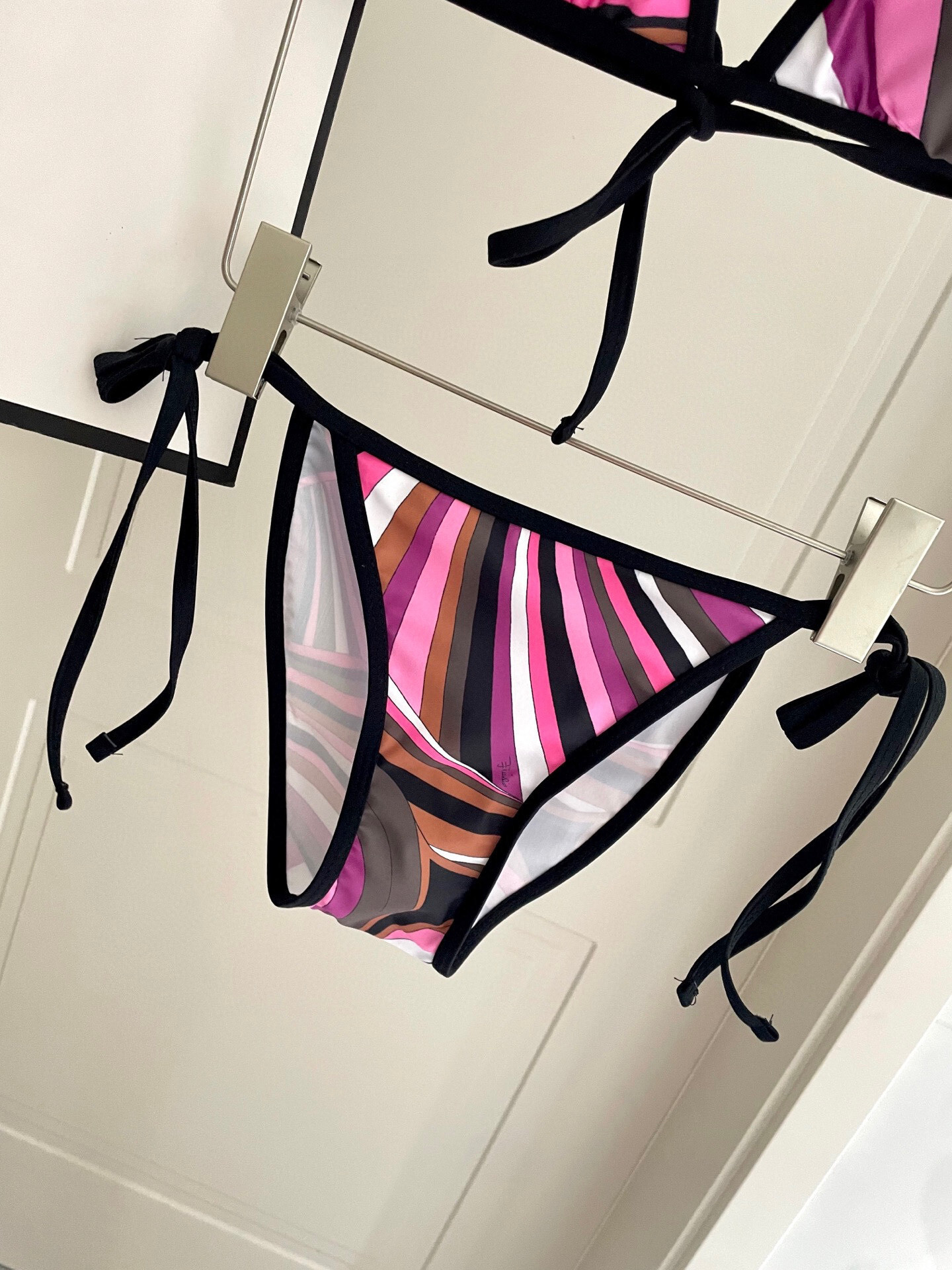 Emilio Pucci Pink and Brown Bikini Bikinis