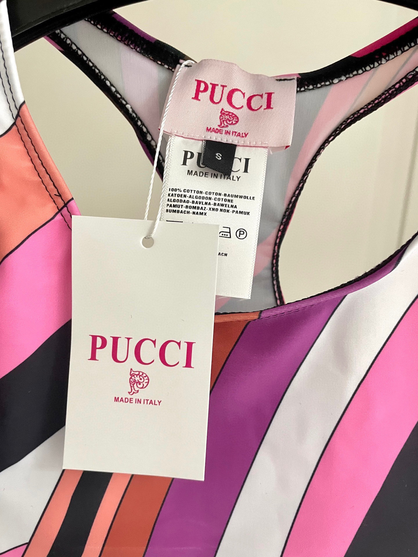 PUCCI abstract-print Crop Top | Pink |