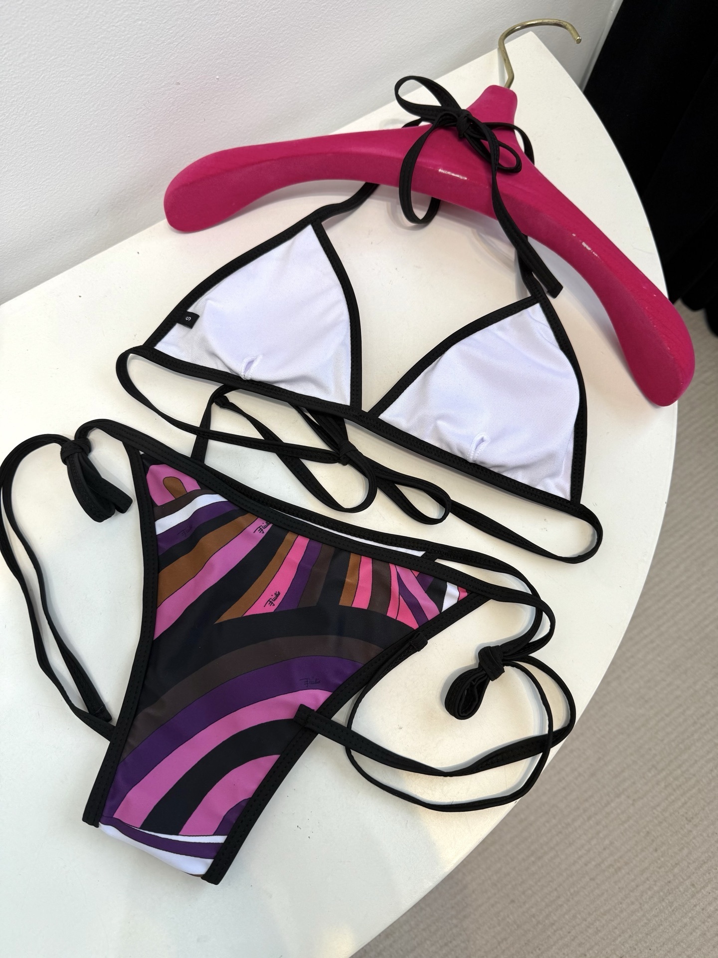 Emilio Pucci Pink and Brown Bikini Bikinis