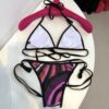 PUCCI Emilio Pucci Printed Lycra Triangle Bikini Top In Fuchsia