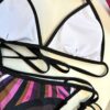 PUCCI Emilio Pucci Printed Lycra Triangle Bikini Top In Fuchsia
