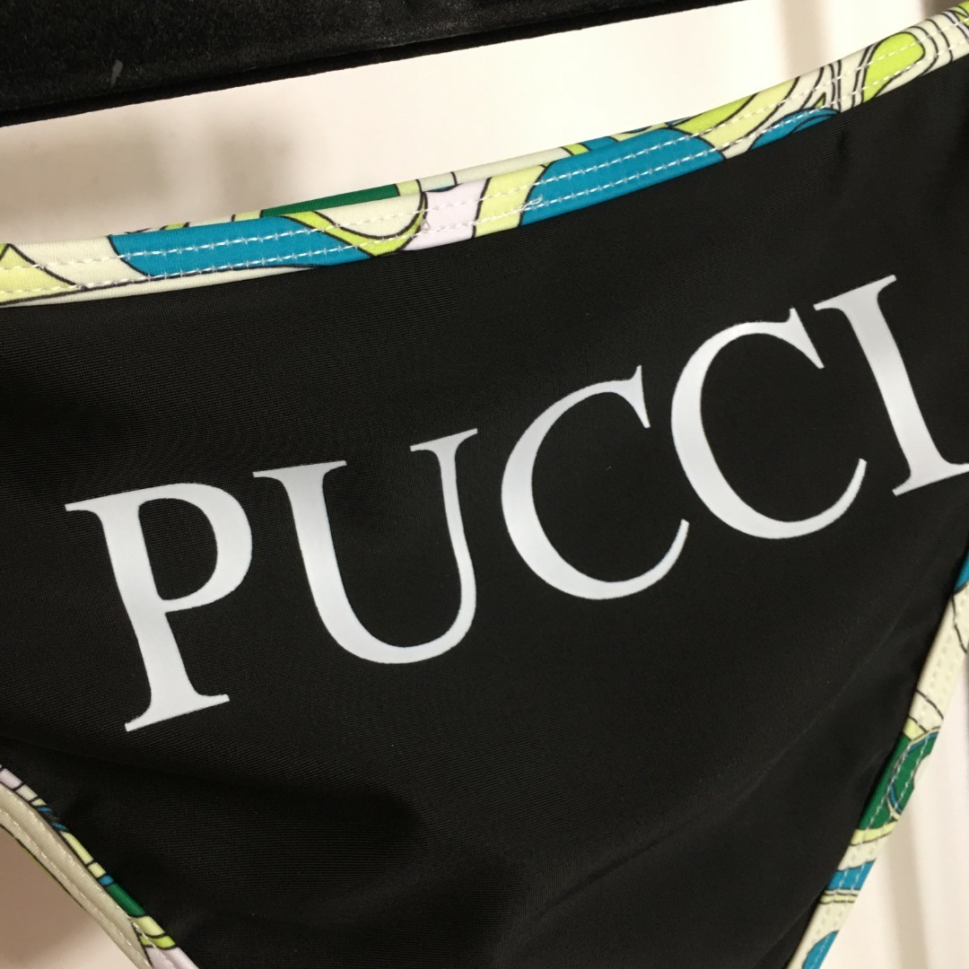 Emilio Pucci Multicolor Bikini Set