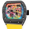 RICHARD MILLE RM68-01 BEST REPLICA CERAMIC WATCH YELLOW RUBBER STRAP RM 45MM