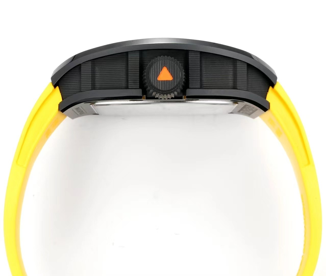 RICHARD MILLE RM68-01 BEST REPLICA CERAMIC WATCH YELLOW RUBBER STRAP RM 45MM