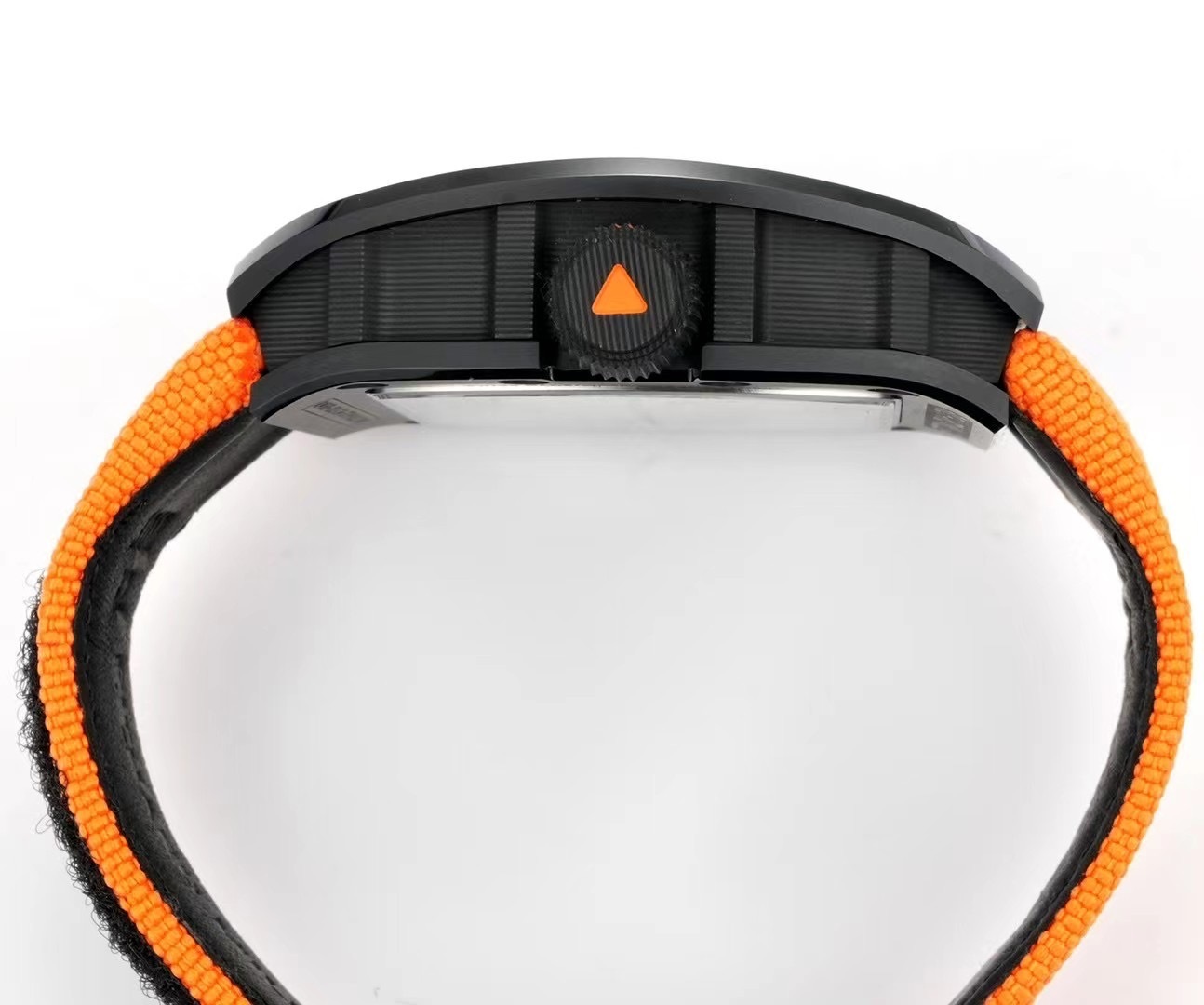 Richard Mille Super Clone RM68-01 Negro Caja Cerámica Correa Nylon Tourbillon Réplica Suiza