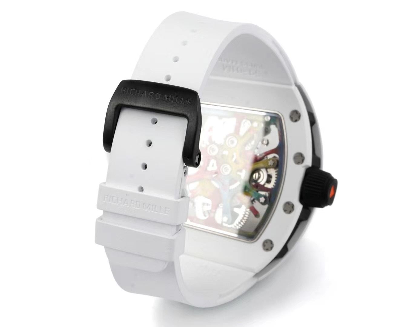 RICHARD MILLE RM68-01 REPLICA WATCH CERAMIC WHITE NYLON STRAP RM FACTORY 45MM