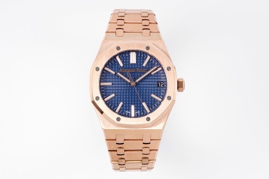 Audemars Piguet Royal Oak Selfwinding 15510OR.OO.1320OR.03 Rose Gold Blue Dial