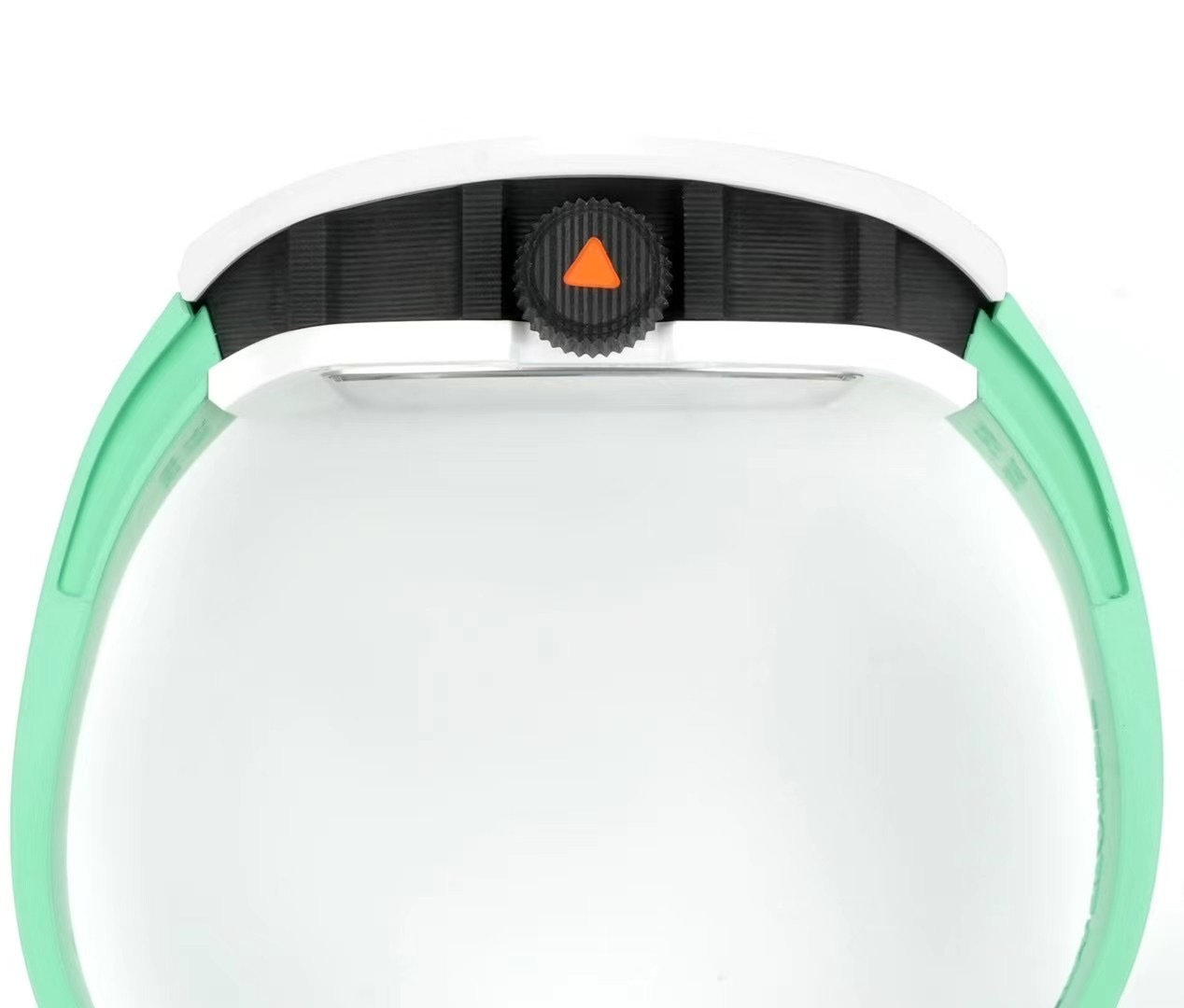 Top-grade watches 00079 RICHARD MILLE REPLICA WATCH RM68-01 CERAMIC GREEN RUBBER STRAP RM FACTORY 45MM