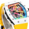RICHARD MILLE WATCH RM68-01 BEST COPIES CERAMIC GOLD RUBBER STRAP RM 45MM