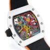 RICHARD MILLE RM68-01 REPLICA WHITE CERAMIC WATCH TOURBILLON RM FACTORY 45MM