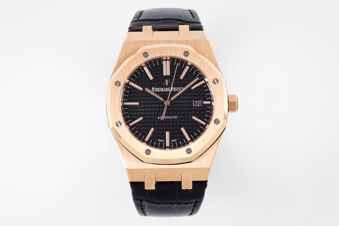 Audemars Piguet Royal Oak Selfwinding Automatic 41mm Rose Gold Black Dial Strap Date 15400OR – Complete Set Mint Audemars Piguet Royal Oak Selfwinding Automatic 41mm Rose Gold Black Dial Strap Date 15400OR – Complete Set Mint