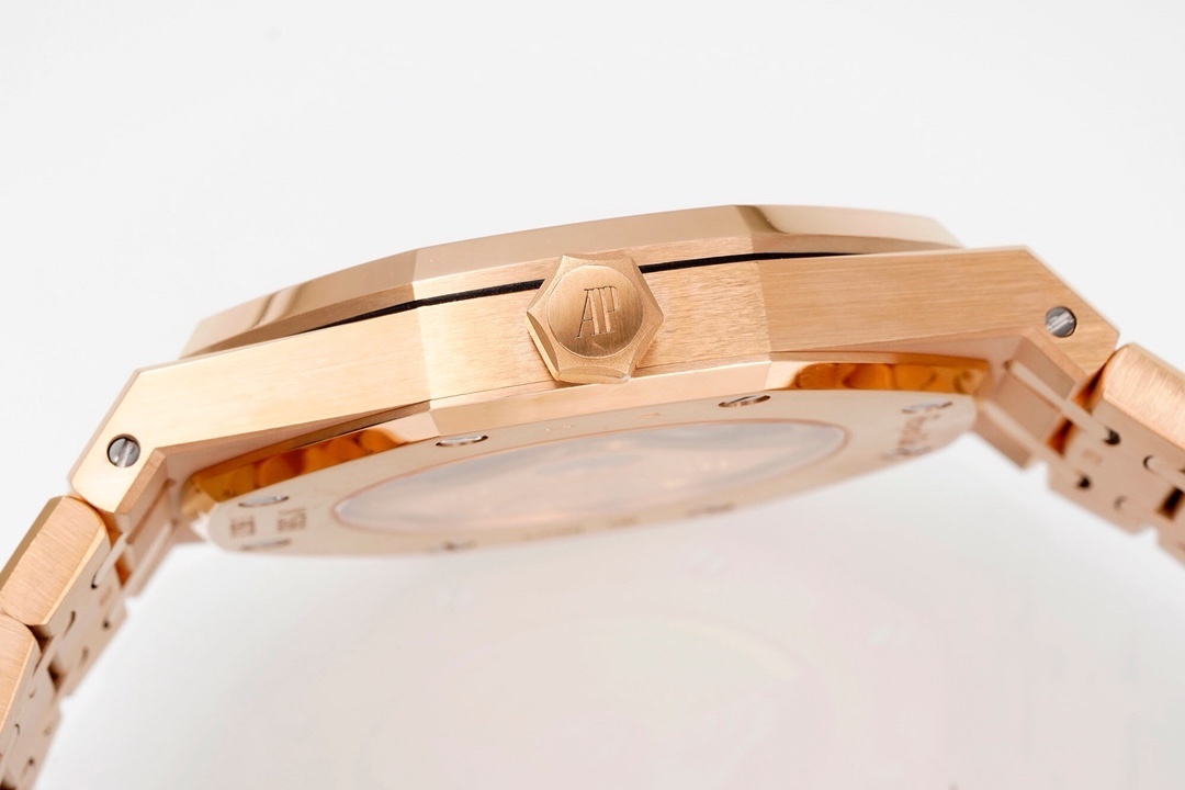 Top-grade watches 00129 Audemars Piguet Royal Oak 41mm Rose Gold Black Dial 15400OR