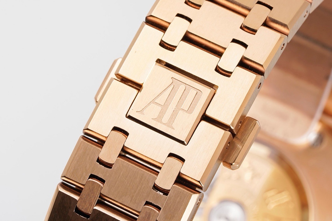 Top-grade watches 00129 Audemars Piguet Royal Oak 41mm Rose Gold Black Dial 15400OR