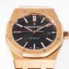Top-grade watches 00129 Audemars Piguet Royal Oak 41mm Rose Gold Black Dial 15400OR