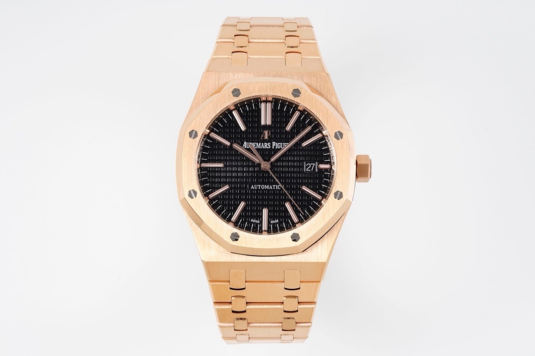 Audemars Piguet Royal Oak  41mm Rose Gold Black Dial 15400OR