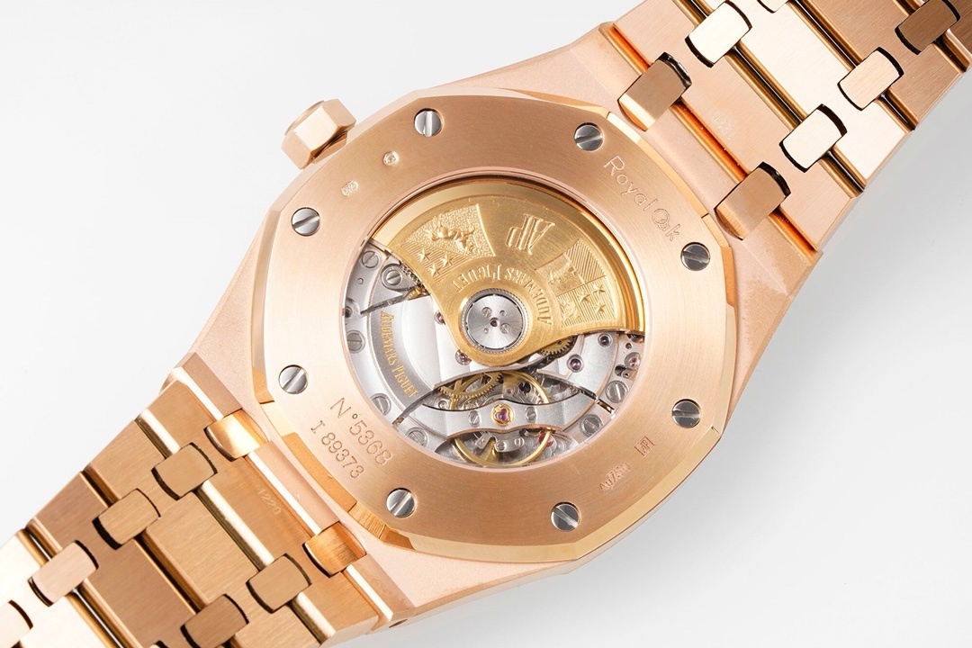 Top-grade watches 00129 Audemars Piguet Royal Oak 41mm Rose Gold Black Dial 15400OR