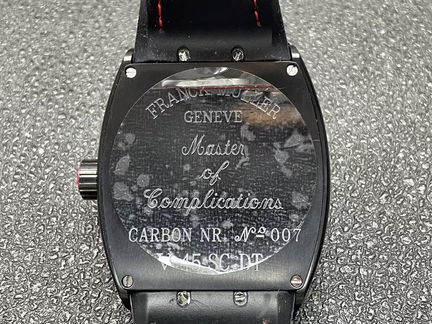 Franck Muller Vanguard 44 mm Automatic Black Carbon Fiber Men's Watch V 45 SC DT