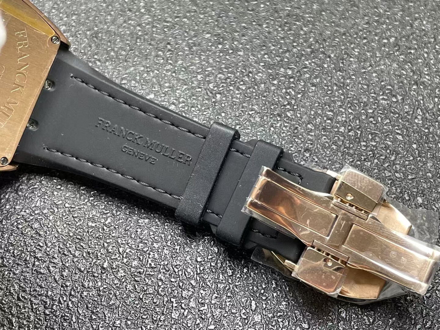 Franck Muller new V45 series graffiti art 45mm men's automatic mechanical watch Gold border studded with stones