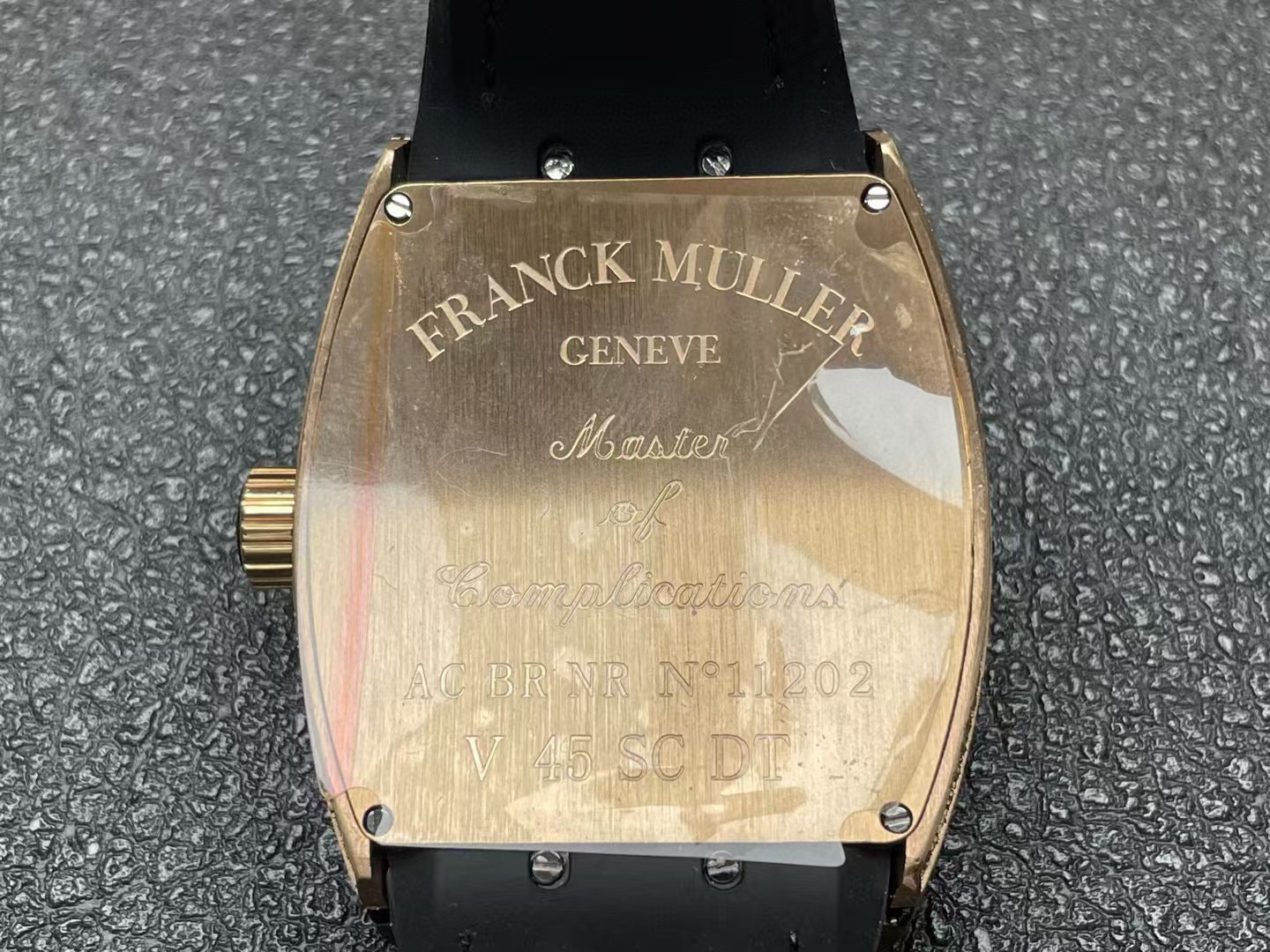 Franck Muller new V45 series graffiti art 45mm men's automatic mechanical watch Gold border studded with stones