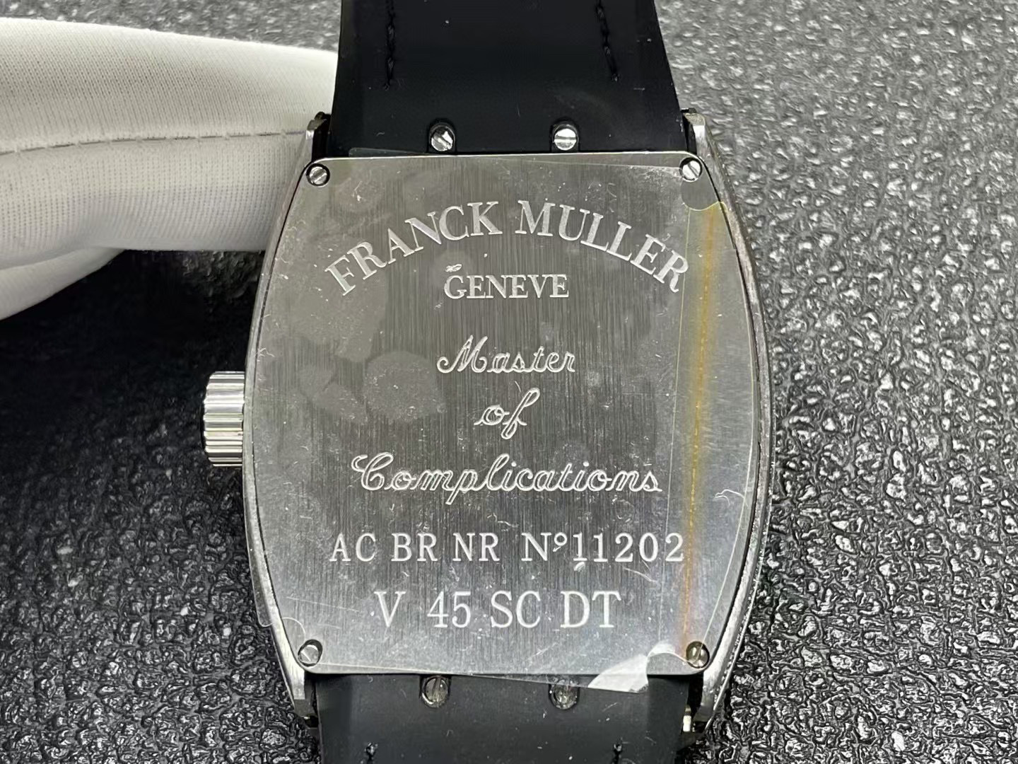 Top-grade watches 00439 Franck Muller Vanguard Loes Van Delft Skully Limited Edition silver white border