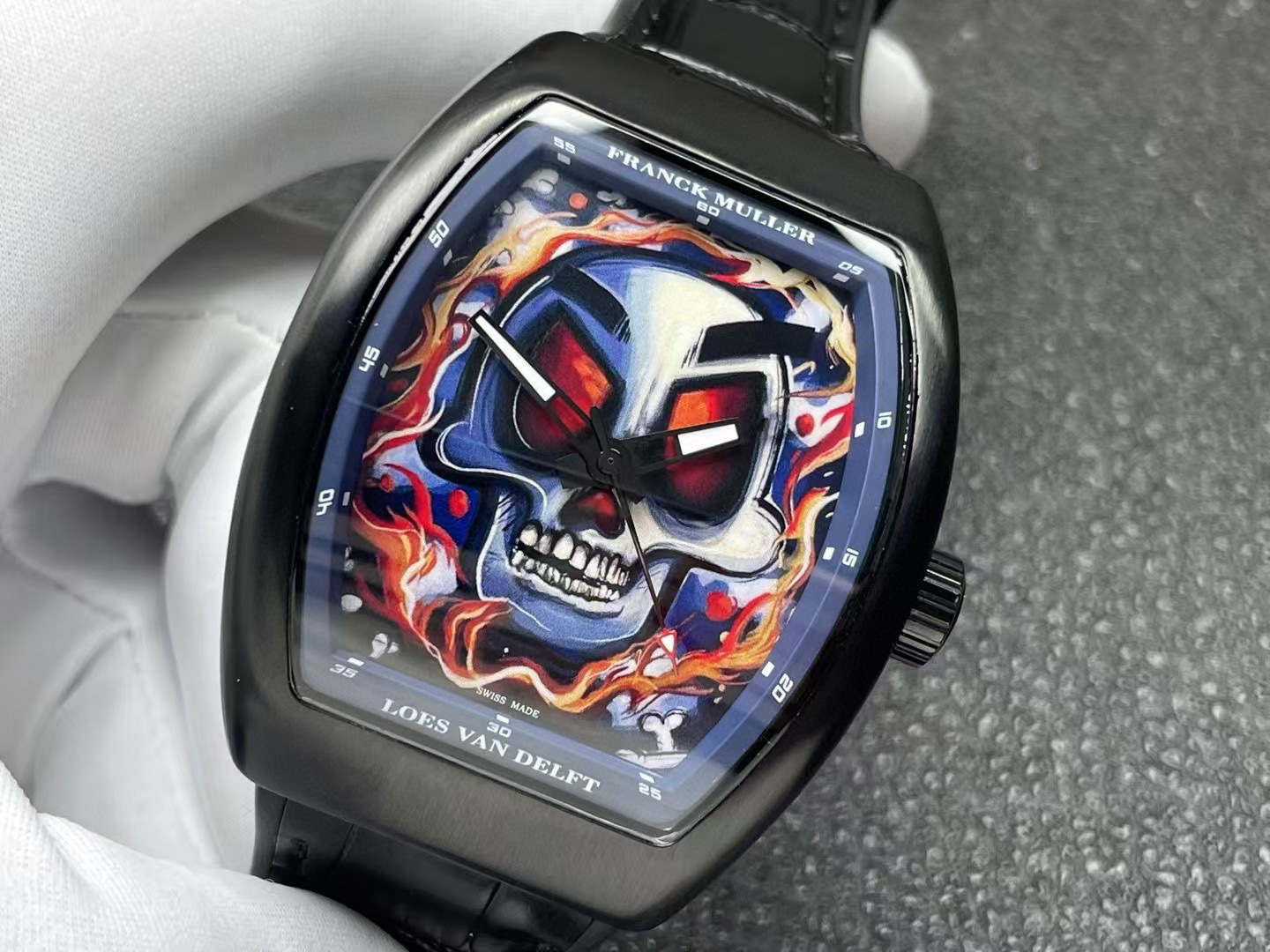 Franck Muller Vanguard Loes Van Delft V43 SC LVD Skull Limited Edition Watch