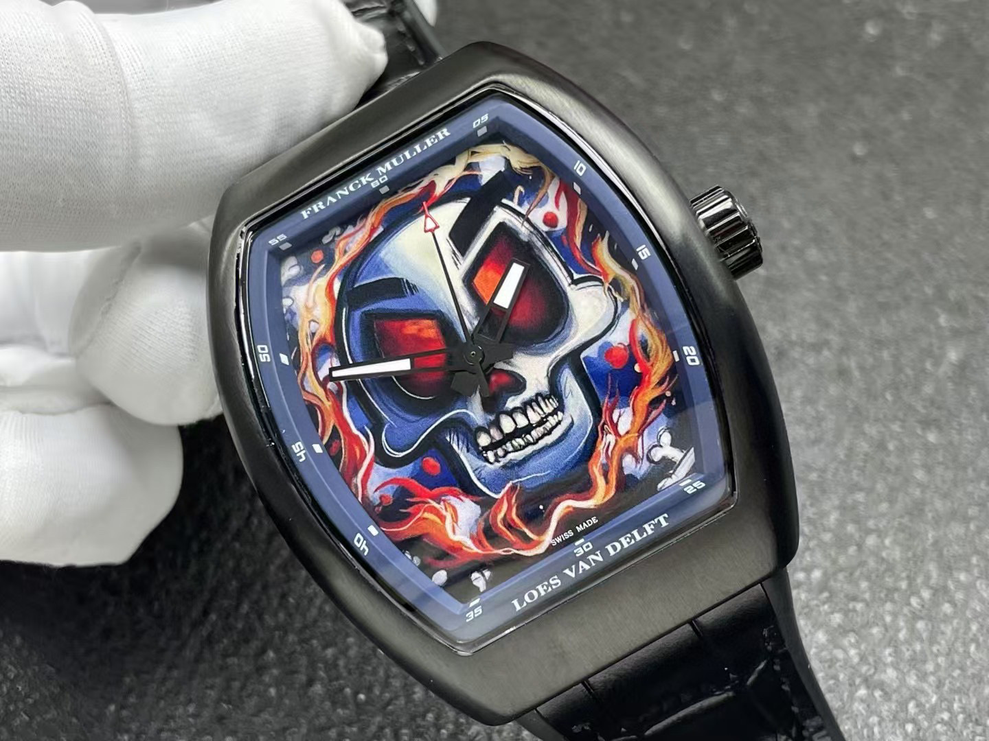 Franck Muller Vanguard Loes Van Delft V43 SC LVD Skull Limited Edition Watch