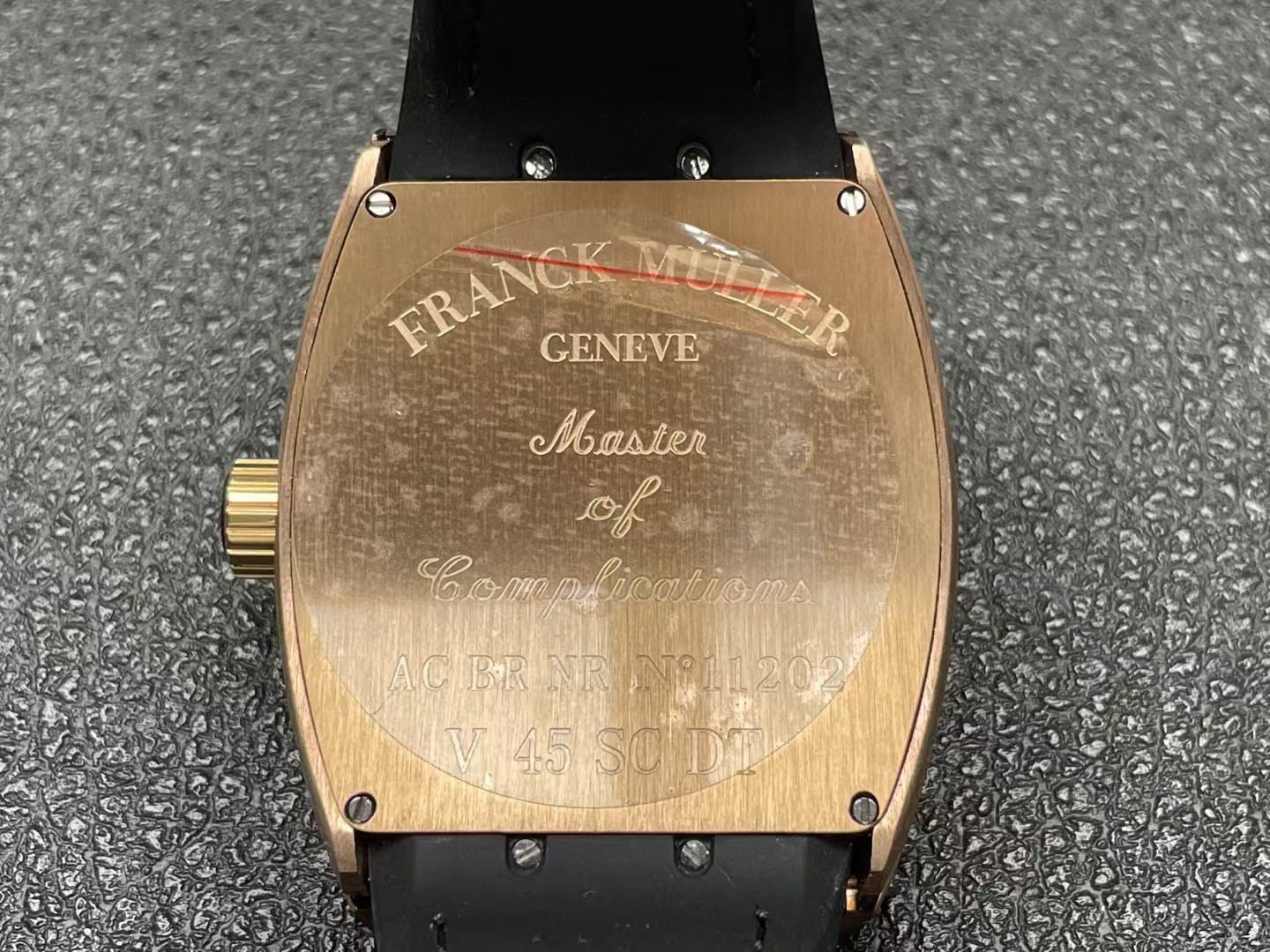 Franck Muller Vanguard Loes Van Delft V43 SC LVD Skull gold metal rim Watch