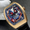 Franck Muller Vanguard Loes Van Delft V43 SC LVD Skull gold metal rim Watch