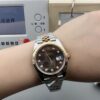 Rolex Datejust 41 126331 Steel Rose Gold Chocolate Diamond Dial Watch Box Papers
