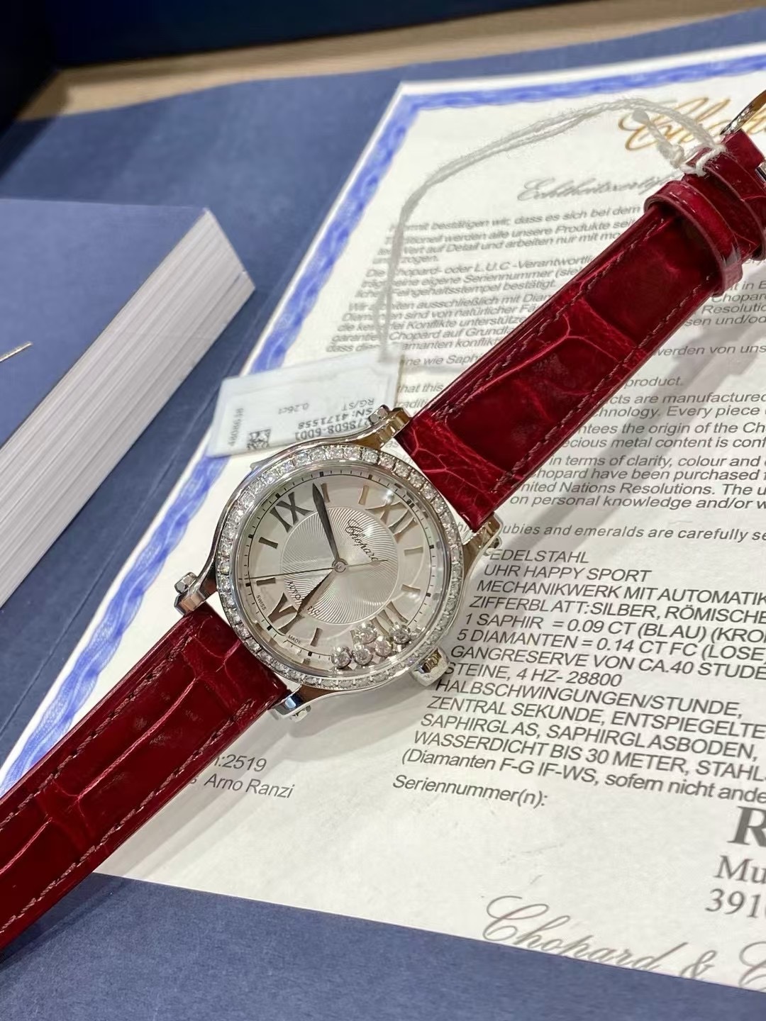 Chopard Happy Sport 36 mm Diamond Automatic Ladies Watch