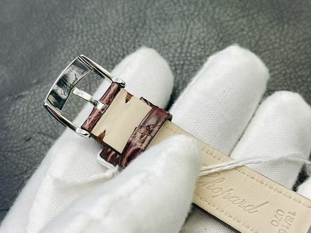 Chopard Happy Sport 18k Rose Gold Chocolate Dial Factory Diamonds 277473-5008