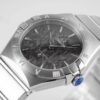 Omega  Constellation Manhattan Quartz 28mm Grey Dial Stainless Steel Women's Watch