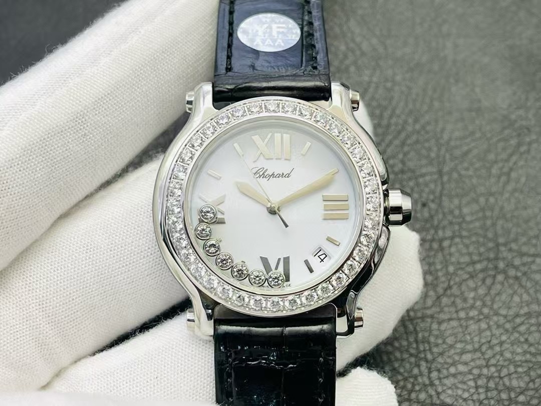 Chopard Happy Sport Round Stainless Steel 36mm Quartz Ladies Watch