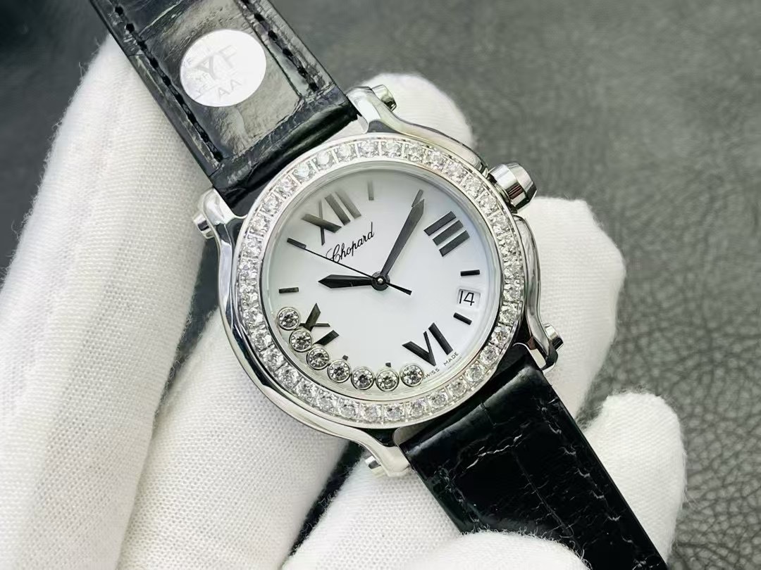 Chopard Happy Sport Round Stainless Steel 36mm Quartz Ladies Watch