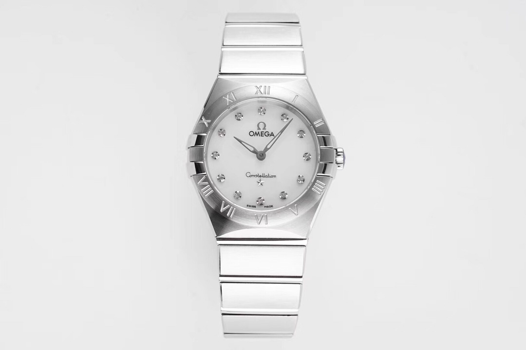 Omega Constellation Ladies Quartz Ladies Diamonds / Steel / 25mm / Box&Papers / 131.10.25.60.55.001