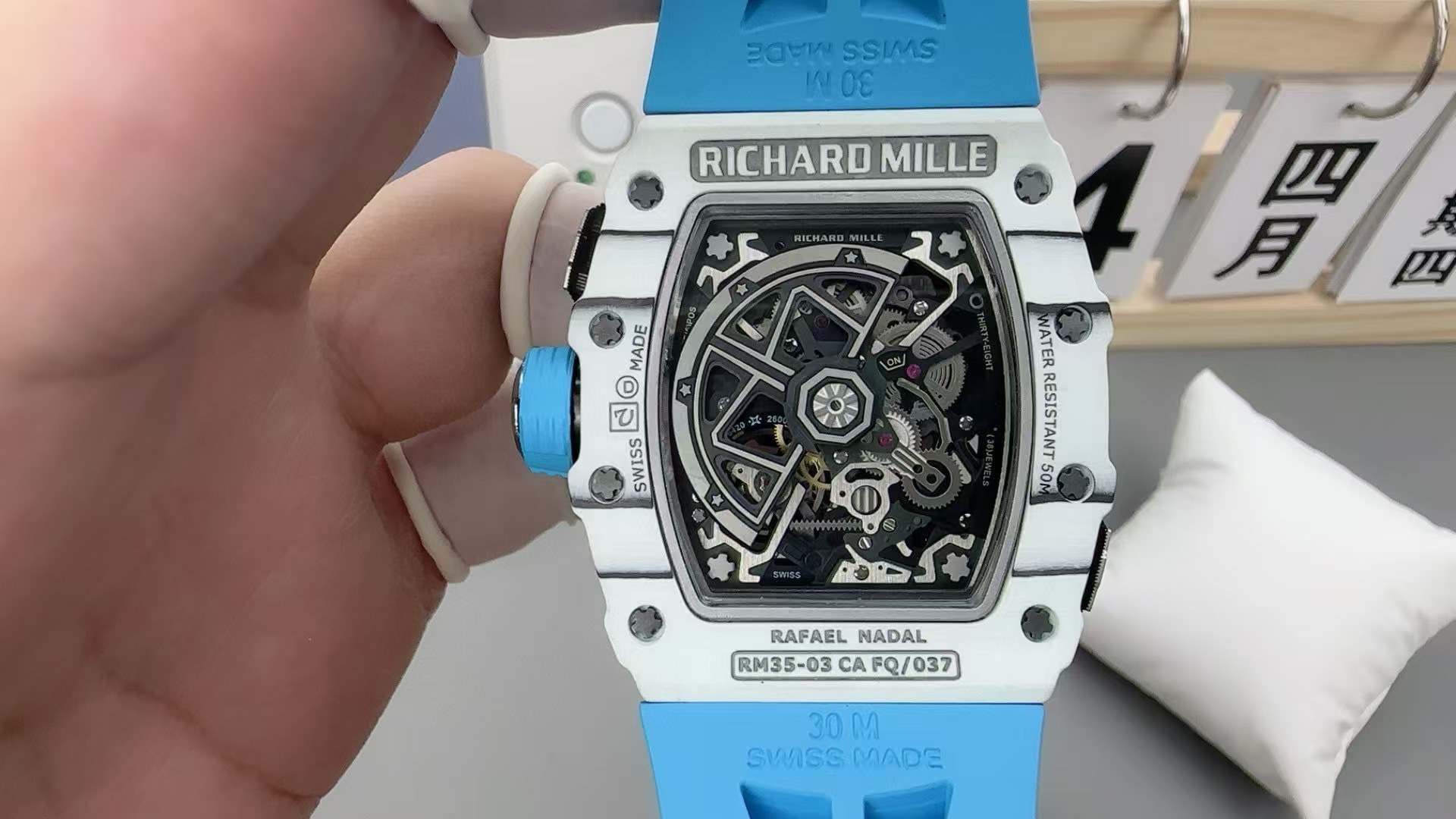 Top-grade watches 01036 Richard Mille - Rafael Nadal Richard Mille Rafael Automatic Winding Nadal Carbon & Quartz TPT RM 35-03