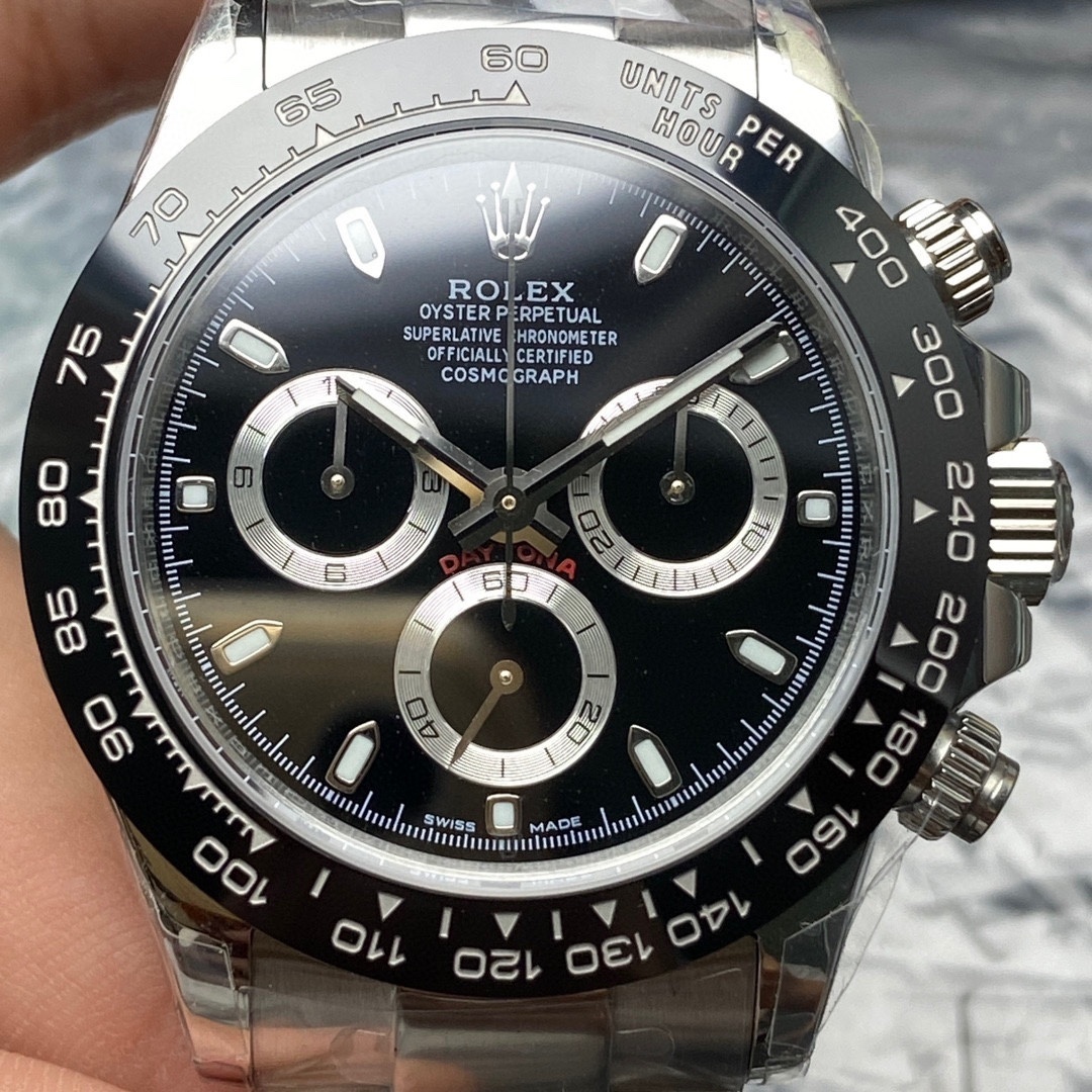Top-grade watches 01339 Rolex Daytona Cosmograph 116500LN Steel Ceramic Black Dial Watch