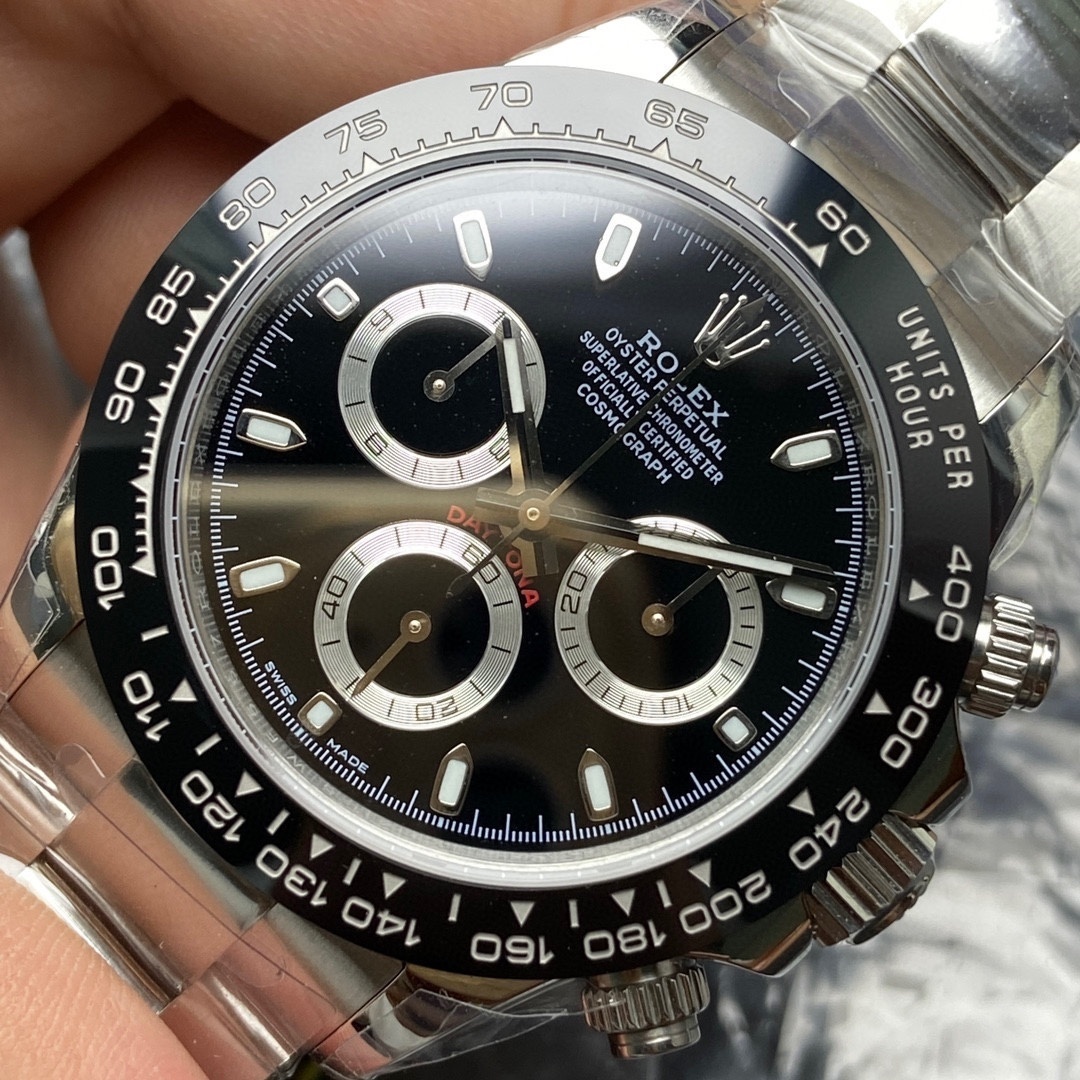 Top-grade watches 01339 Rolex Daytona Cosmograph 116500LN Steel Ceramic Black Dial Watch