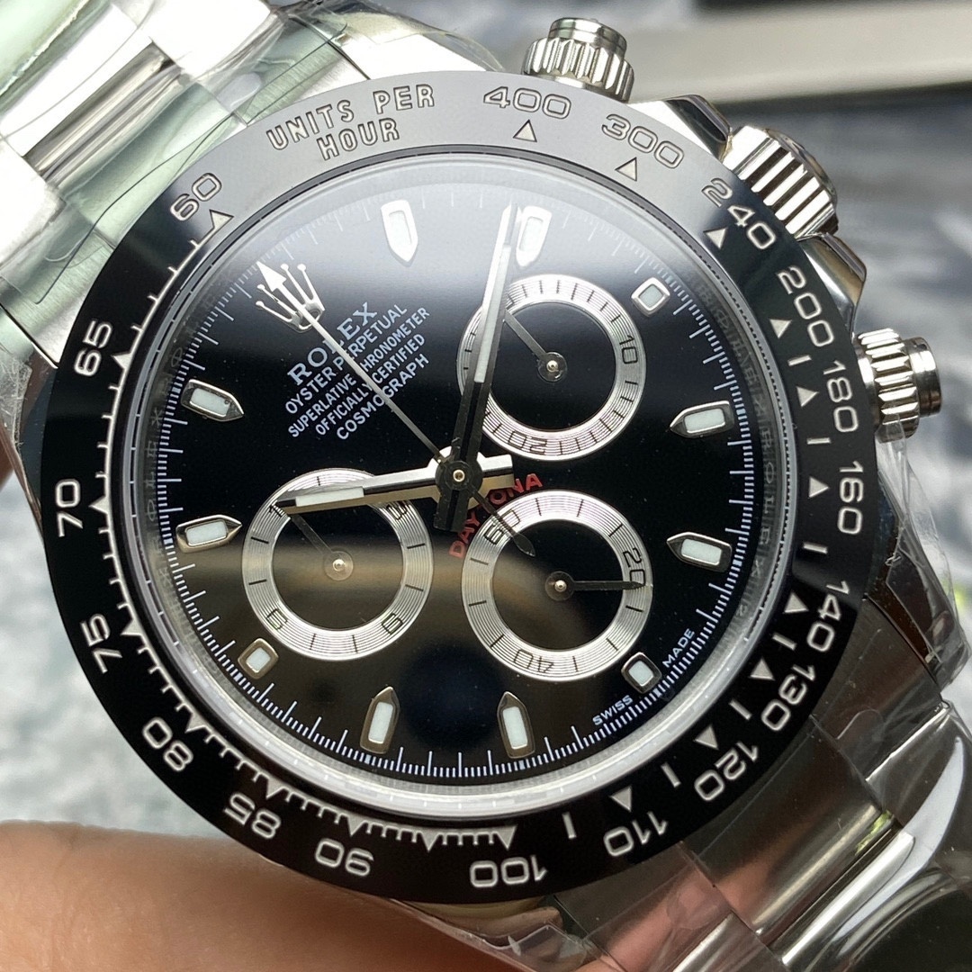 Top-grade watches 01339 Rolex Daytona Cosmograph 116500LN Steel Ceramic Black Dial Watch