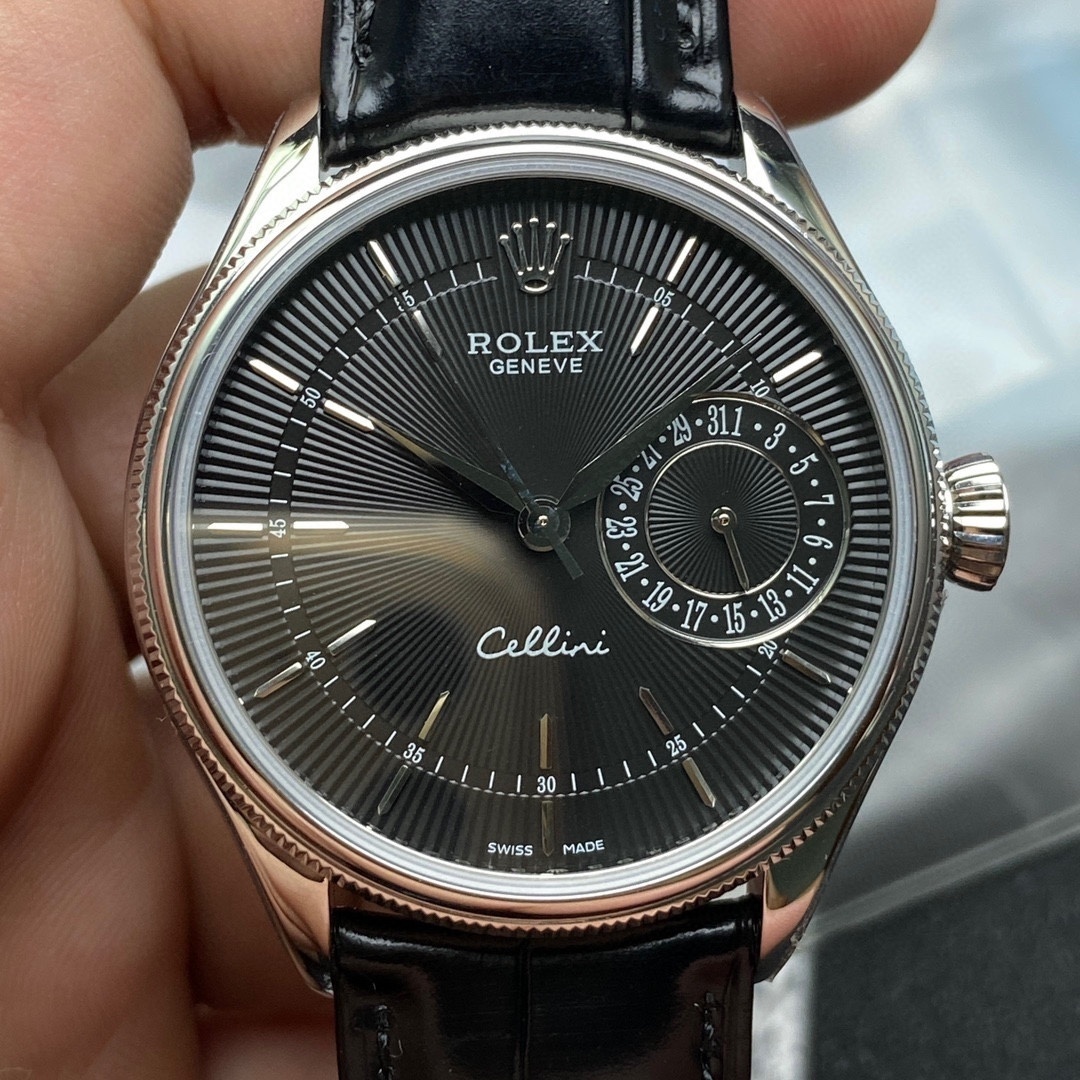 Rolex Cellini Date White Gold Black Dial 39mm