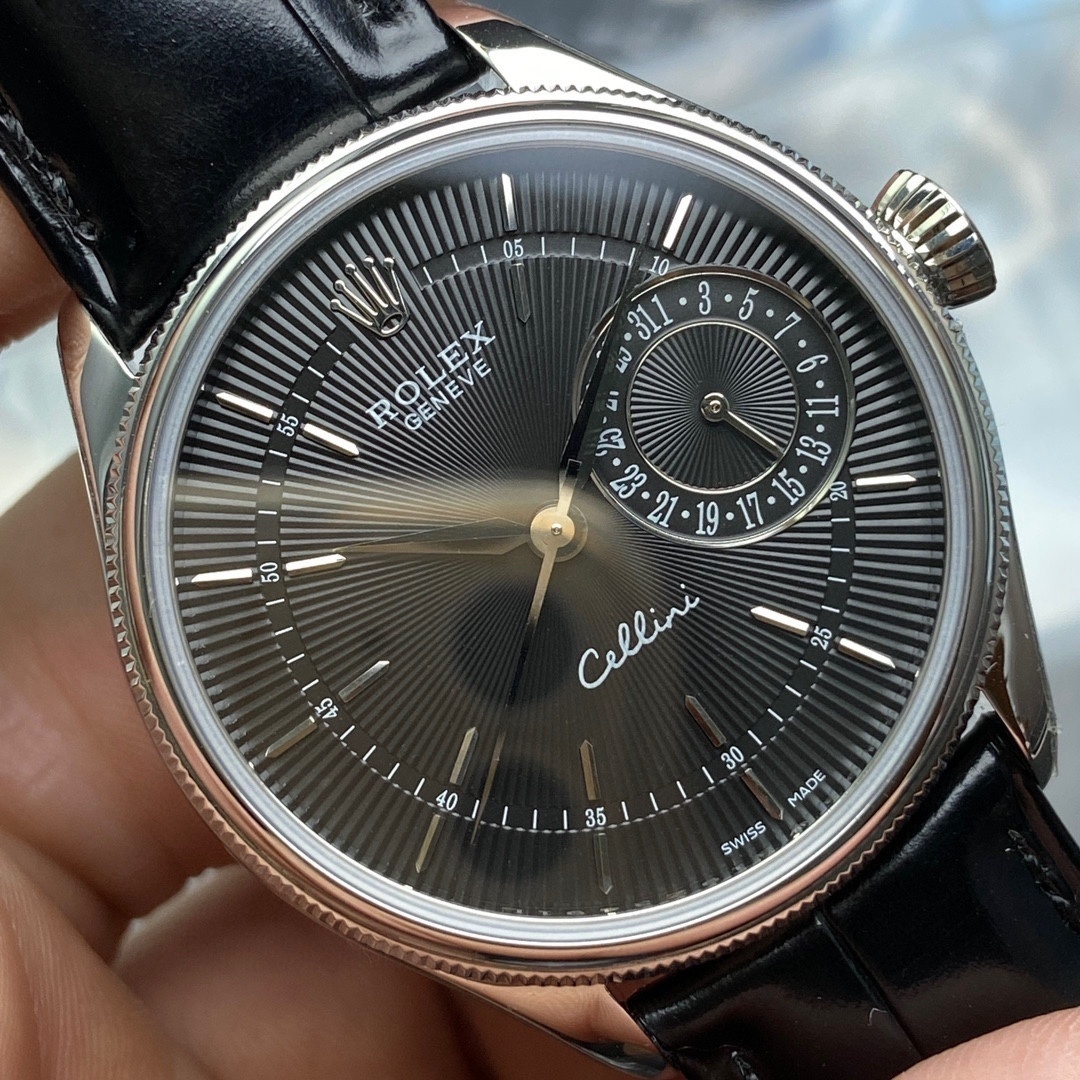 Rolex Cellini Date White Gold Black Dial 39mm