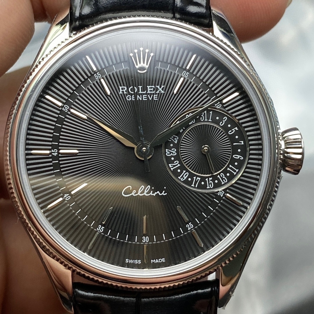 Rolex Cellini Date White Gold Black Dial 39mm