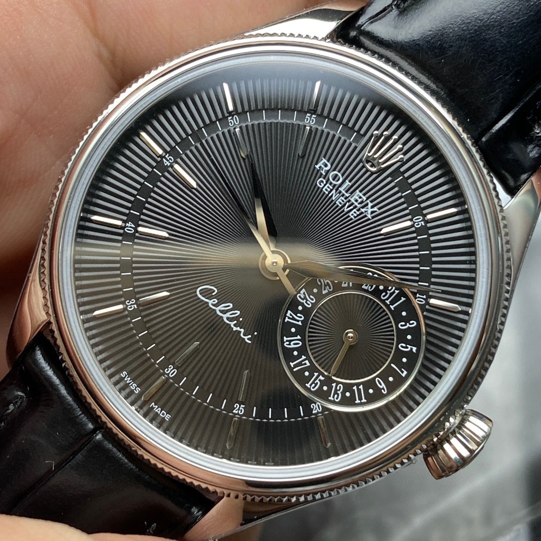 Rolex Cellini Date White Gold Black Dial 39mm