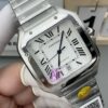 Cartier Santos De Cartier Large - Silver Opaline dial
