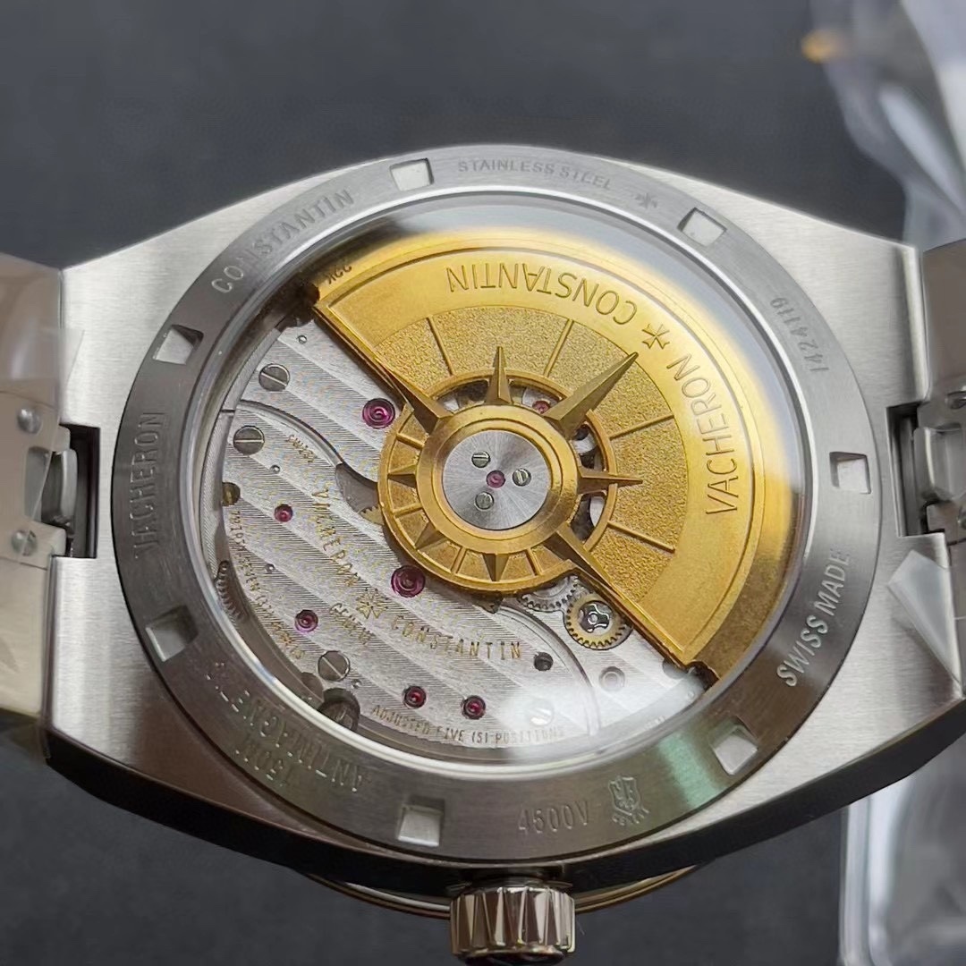 MINT VACHERON CONSTANTIN OVERSEAS 41MM BLACK DIAL 4520V STEEL MEN'S WARRANTY B&P